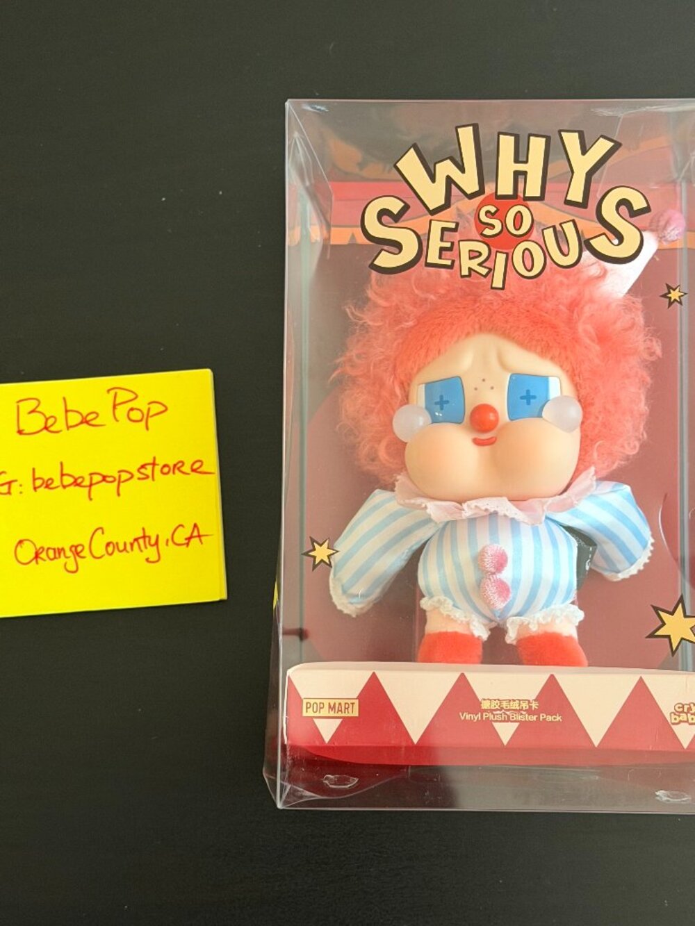 WHY SO SERIOUS SERIES-CRYBABY Vinyl Plush Blister Pack